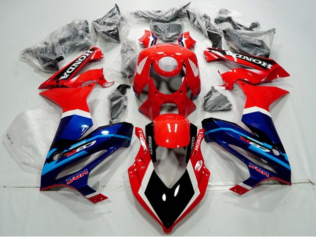 2019-2020 Honda CBR650R Motorcycle Fairings - Red White Blue Glossy Black HRC Canada Websites