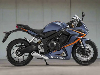 2019-2020 Honda CBR650R Motorcycle Fairings - Glossy Dark Blue Orange Black Canada Websites
