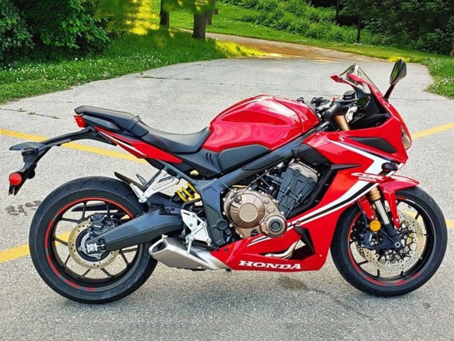 2019-2020 Honda CBR650R Motorcycle Fairings - Red White Black Stripe Canada Websites