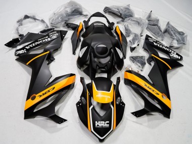 2021-2023 Honda CBR650R Motorcycle Fairings - Matte Black Yellow HRC Canada Websites