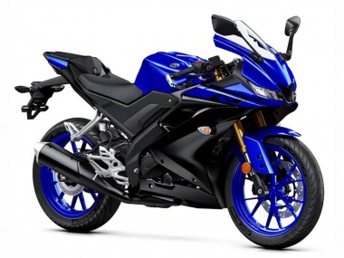2019-2024 Yamaha YZF R125 Motorcycle Fairings - Blue Matte Black Canada Websites