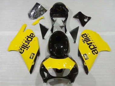 1999-2004 Aprilia RS250 Motorcycle Fairings - Yellow Glossy Black Canada Websites