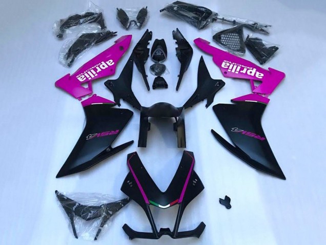 2009-2015 Aprilia RSV4 1000 Motorcycle Fairings - Matte Black Pink Canada Websites