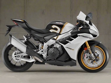 2021-2024 Aprilia RSV4 1100 Motorcycle Fairings - White Black Gold Canada Websites