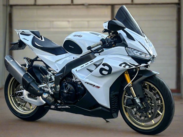 2021-2024 Aprilia RSV4 1100 Motorcycle Fairings - White Black Canada Websites