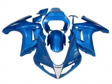2003-2013 Suzuki SV650 Motorcycle Fairings - Blue White Canada Websites