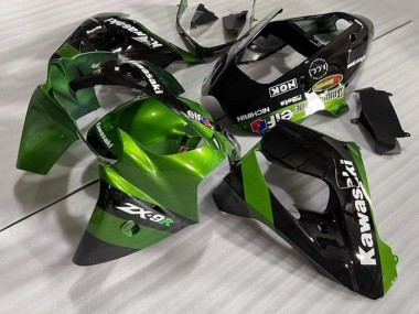 2002-2003 Kawasaki ZX9R Motorcycle Fairings - Green Black Elf Canada Websites