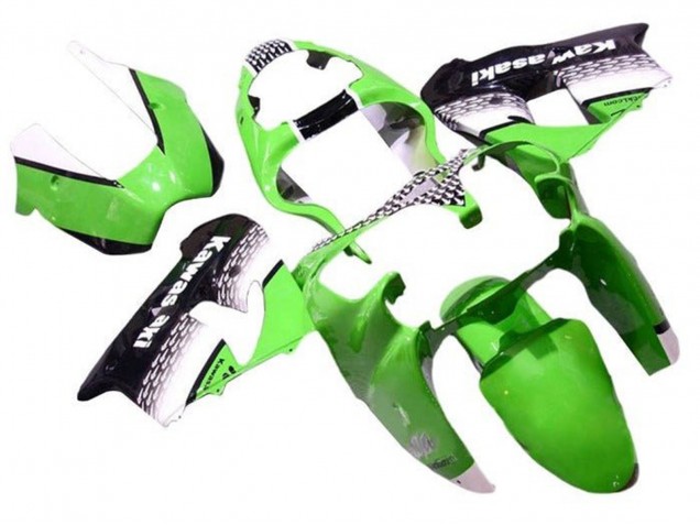 2002-2003 Kawasaki ZX9R Motorcycle Fairings - Green White Black Canada Websites