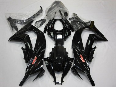 2011-2015 Kawasaki ZX10R Motorcycle Fairings - Glossy Black Red Canada Websites