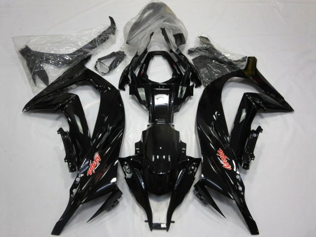 2011-2015 Kawasaki ZX10R Motorcycle Fairings - Glossy Black Red Canada Websites