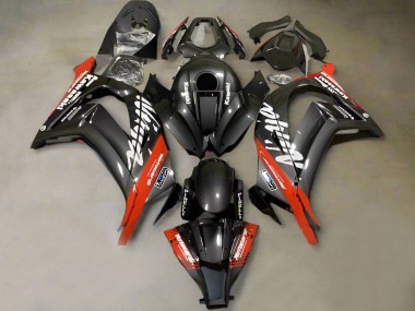 2011-2015 Kawasaki ZX10R Motorcycle Fairings - Faux Carbon Fiber Red White Canada Websites