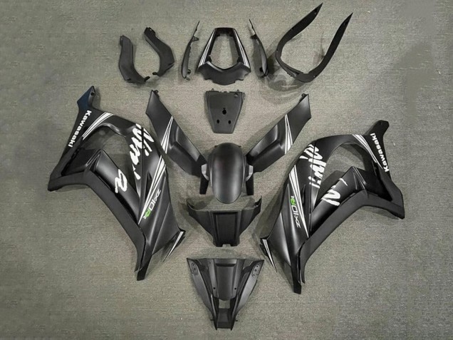 2011-2015 Kawasaki ZX10R Motorcycle Fairings - Matte Black White Canada Websites