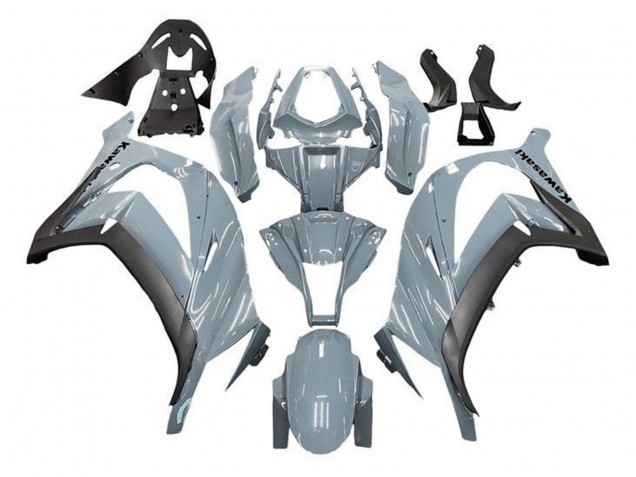 2011-2015 Kawasaki ZX10R Motorcycle Fairings - Nardo Grey Matte Black Canada Websites