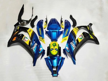 2016-2020 Kawasaki ZX10R Motorcycle Fairings - Blue Yellow Shark Canada Websites