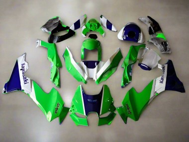 2021-2025 Kawasaki ZX10R Motorcycle Fairings - Green White Blue Canada Websites