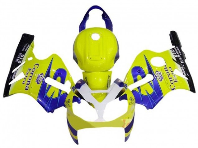 2000-2001 Kawasaki ZX12R Motorcycle Fairings - Yellow White Blue Corona Extra Canada Websites