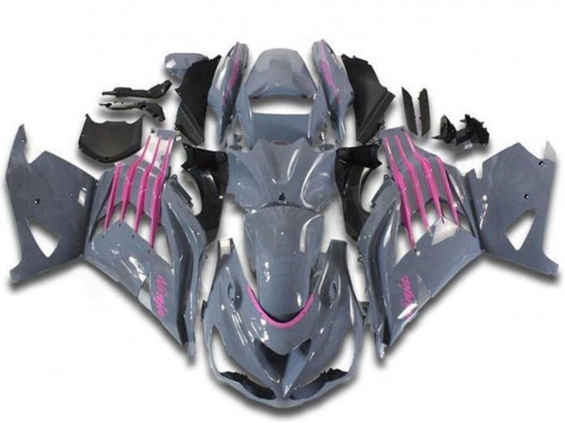 2012-2024 Kawasaki ZX14R ZZR1400 Motorcycle Fairings - Nardo Grey Pink Canada Websites