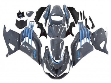 2012-2024 Kawasaki ZX14R ZZR1400 Motorcycle Fairings - Nardo Grey Blue Canada Websites