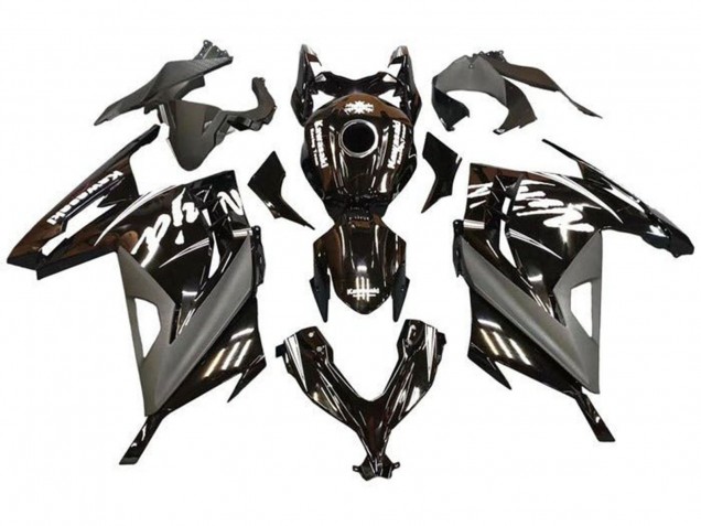 2013-2017 Kawasaki EX300 Motorcycle Fairings - Glossy Black Matte Black White Canada Websites