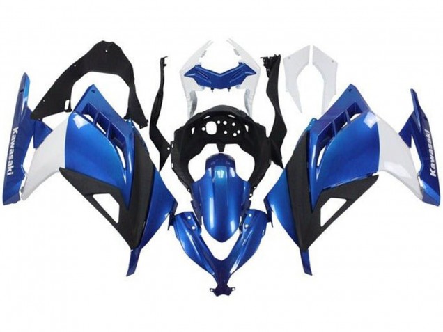2013-2017 Kawasaki EX300 Motorcycle Fairings - White Blue Black Canada Websites