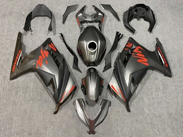 2013-2017 Kawasaki EX300 Motorcycle Fairings - Matte Black Red Canada Websites