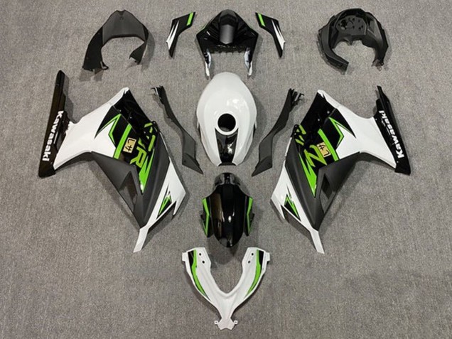 2013-2017 Kawasaki EX300 Motorcycle Fairings - White Green Black Canada Websites