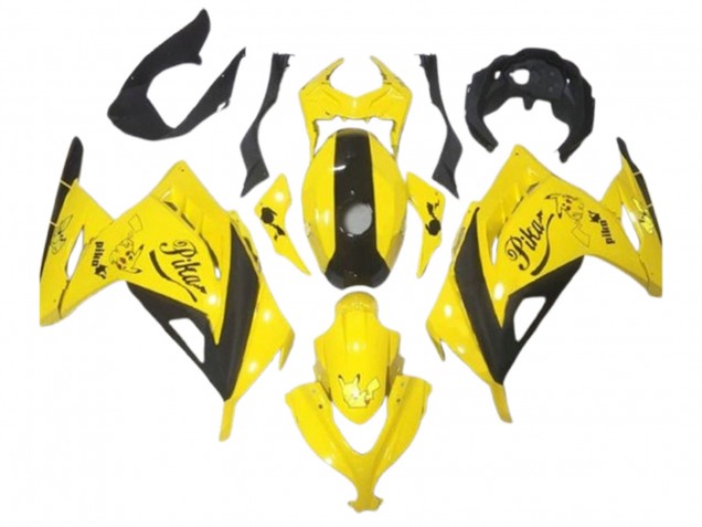 2013-2017 Kawasaki EX300 Motorcycle Fairings - Yellow Black Pikachu Canada Websites