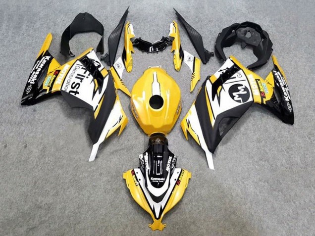2013-2017 Kawasaki EX300 Motorcycle Fairings - Yellow White Black Canada Websites