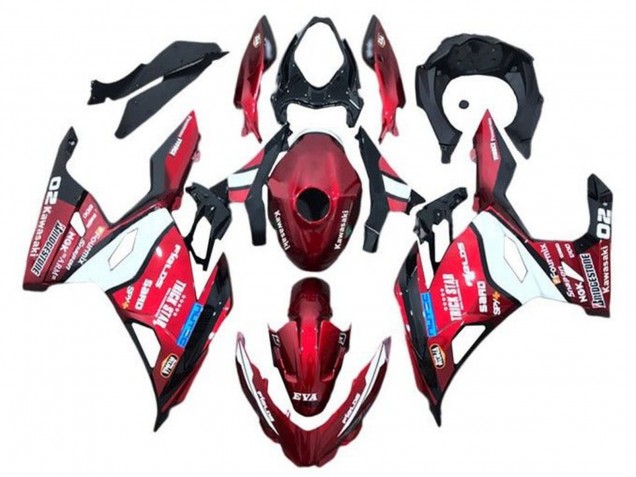 2018-2024 Kawasaki Ninja 400 Motorcycle Fairings - Red Blue White Trick Star Bridgestone Canada Websites