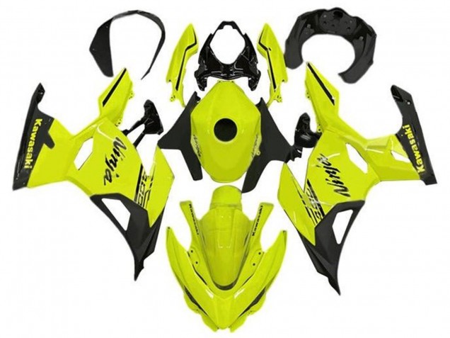 2018-2024 Kawasaki Ninja 400 Motorcycle Fairings - Neon Yellow Black Canada Websites