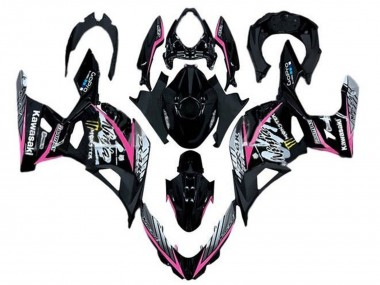 2018-2024 Kawasaki Ninja 400 Motorcycle Fairings - Glossy Black Pink White Canada Websites