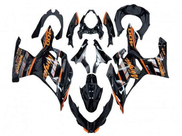 2018-2024 Kawasaki Ninja 400 Motorcycle Fairings - Glossy Black Orange Grey Canada Websites