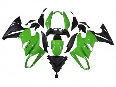 2009-2011 Kawasaki Ninja 650 EX650 Motorcycle Fairings - Green Matte Black Canada Websites