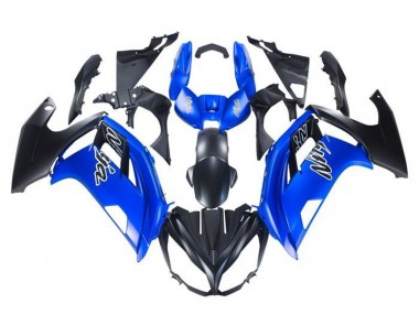 2012-2016 Kawasaki Ninja 650 EX650 Motorcycle Fairings - Blue Matte Black Canada Websites