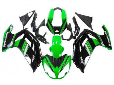 2012-2016 Kawasaki Ninja 650 EX650 Motorcycle Fairings - Green Black White Grey Stripe Canada Websites