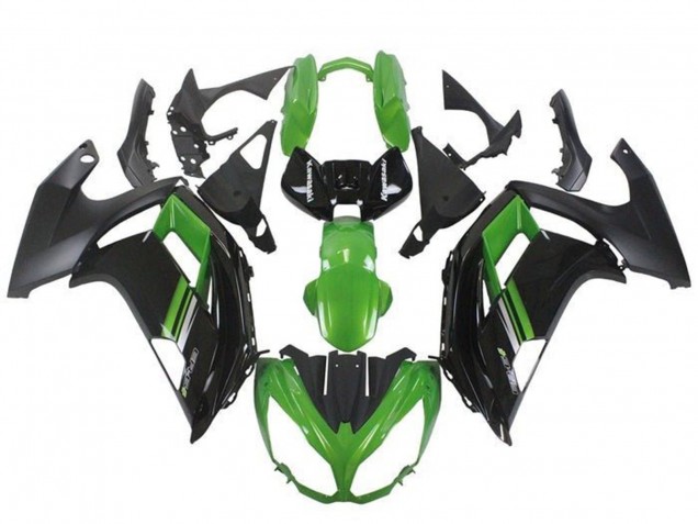 2012-2014 Kawasaki Ninja ER6F Motorcycle Fairings - Green Black Canada Websites