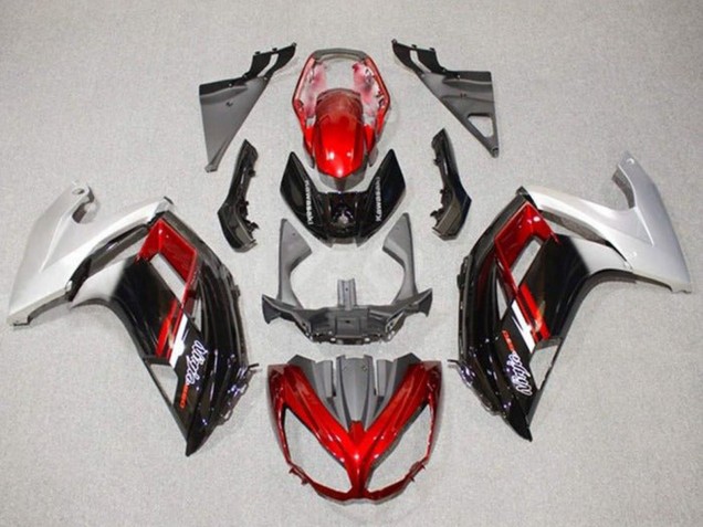 2012-2016 Kawasaki Ninja 650 EX650 Motorcycle Fairings - Silver Red Glossy Black Canada Websites