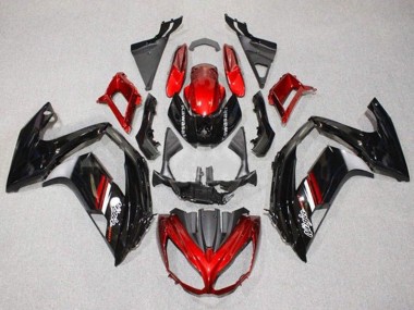 2012-2016 Kawasaki Ninja 650 EX650 Motorcycle Fairings - Red Glossy Black Canada Websites