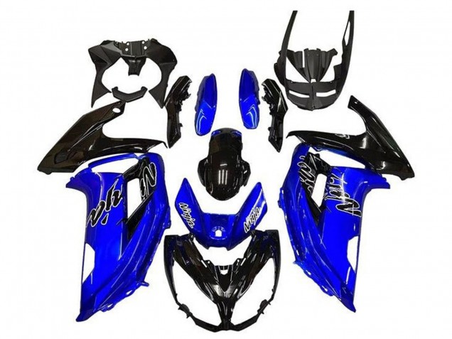 2012-2016 Kawasaki Ninja 650 EX650 Motorcycle Fairings - Blue Glossy Black Canada Websites
