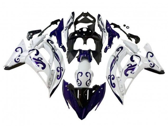 2017-2019 Kawasaki Ninja 650 EX650 Motorcycle Fairings - White Dark Blue Black Canada Websites
