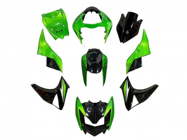 2007-2009 Kawasaki Z1000 Motorcycle Fairings - Green Glossy Black Canada Websites