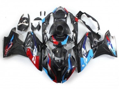 2017-2018 BMW S1000RR Motorcycle Fairings - Blue Red Faux Carbon Fiber Canada Websites