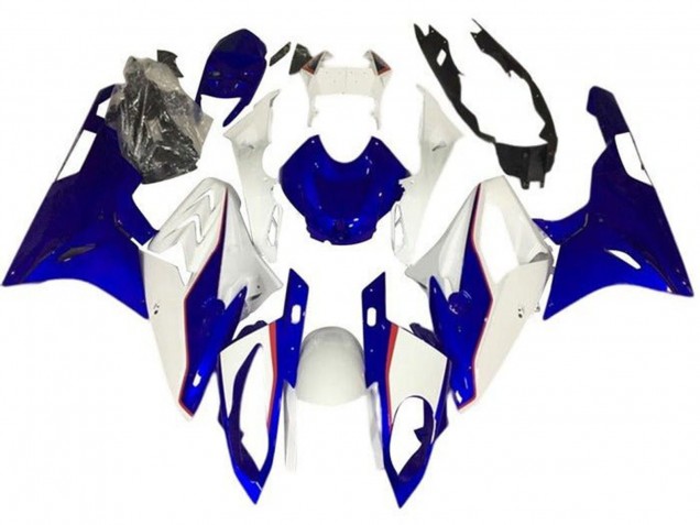 2017-2018 BMW S1000RR Motorcycle Fairings - White Blue Red Pinstripe Canada Websites