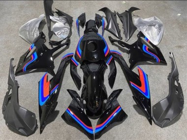 2019-2022 BMW S1000RR Motorcycle Fairings - Black Double Blue Red Canada Websites