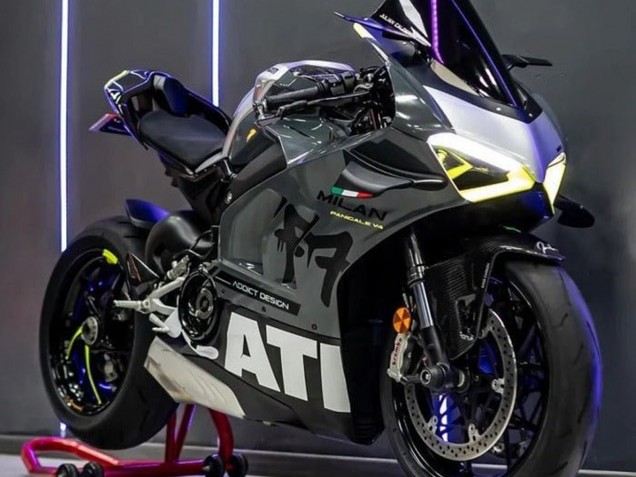 2020-2021 Ducati Panigale V4 V4S Motorcycle Fairings - Grey White Yellow Black Canada Websites