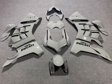 2020-2021 Ducati Panigale V4 V4S Motorcycle Fairings - Grey Glossy Black Canada Websites