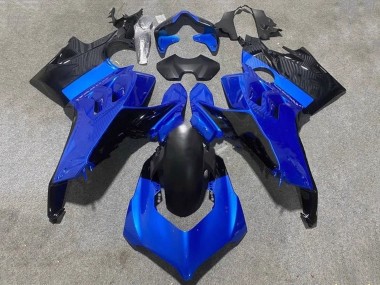 2020-2021 Ducati Panigale V4 V4S Motorcycle Fairings - Blue Glossy Black Canada Websites