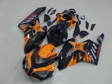 2004-2005 Honda CBR1000RR Motorcycle Fairings - Orange Glossy Black Rockstar Canada Websites