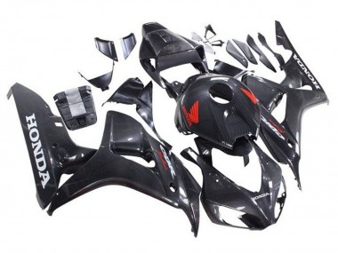 2006-2007 Honda CBR1000RR Motorcycle Fairings - Faux Carbon Fiber Red White Canada Websites