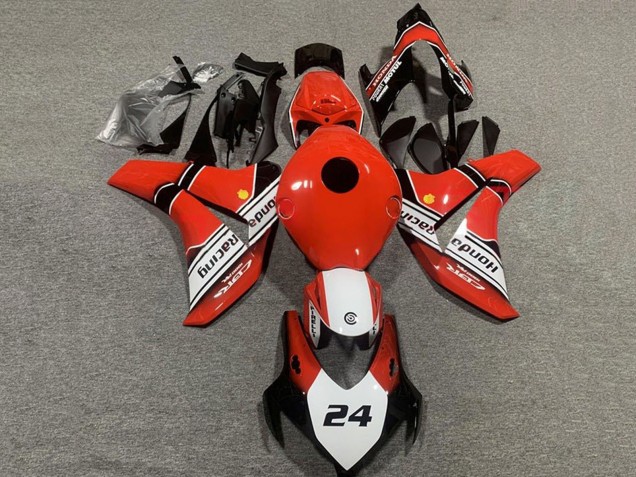 2008-2011 Honda CBR1000RR Motorcycle Fairings - Red White Glossy Black 24 Canada Websites